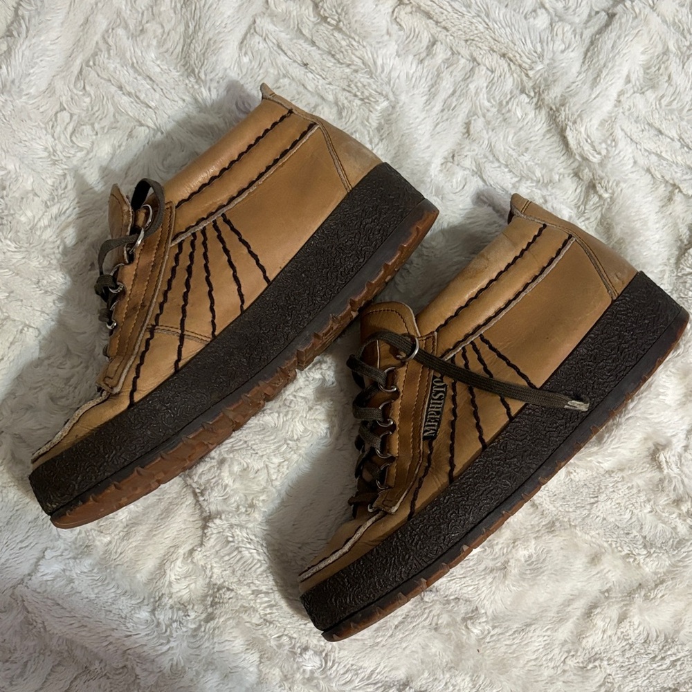 Mephisto Rainbow lace-up shoes in brown leather